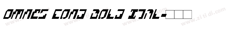 Omnes Cond Bold Ital字体转换 Omnes Cond Bold Ital字体转换